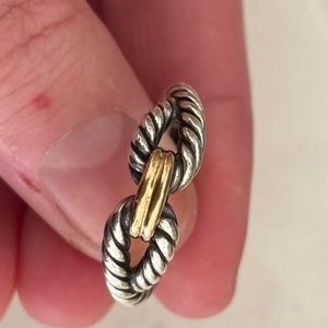 David Yurman Cable Loop Ring with 18K Gold